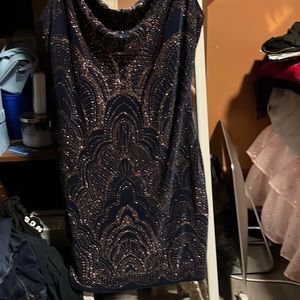 Juniors' Glitter Bodycon Dress